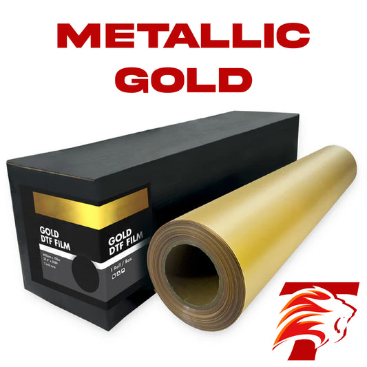 DTF METALLIC GOLD HEAT TRANSFERS