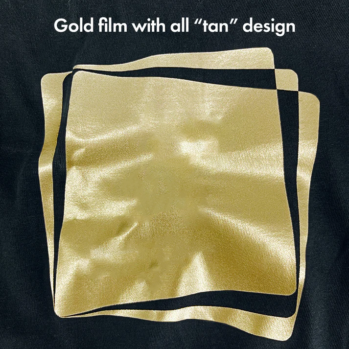 DTF METALLIC GOLD HEAT TRANSFERS
