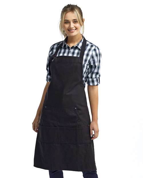 RP137 Calibre Heavy Cotton Canvas Pocket Apron - Black