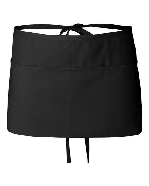 Q2115 Waist Apron with Pockets - Black