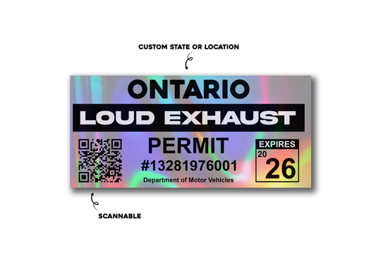 Loud Exhaust Permit Holographic