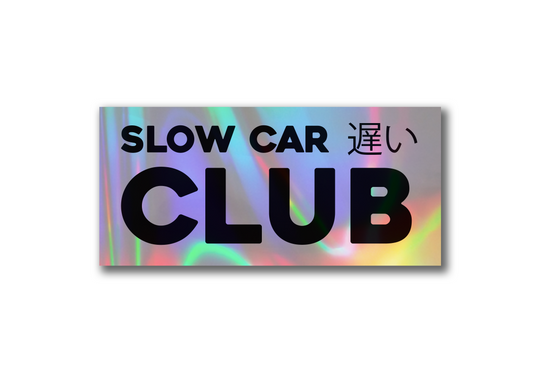 Slow Car Club Sticker Holographic