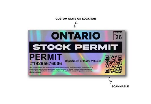 Stock Permit Holographic